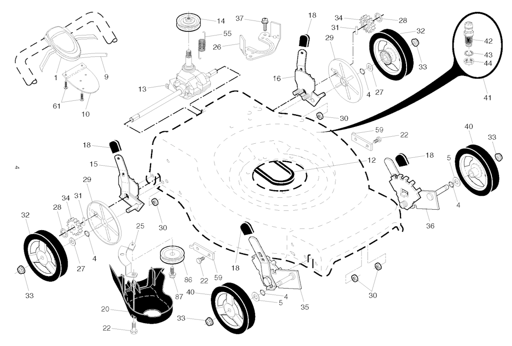 Explosionszeichnung Ersatzteile