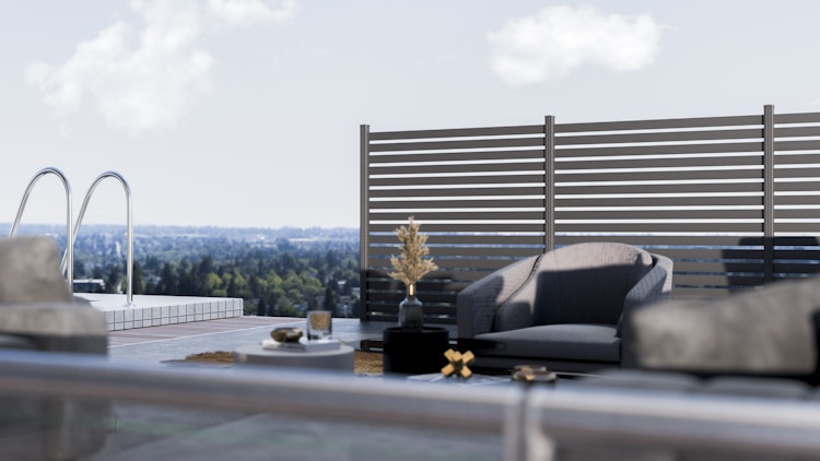 GroJa Lumino Edge Anthrazit DB 703 Bausatz 180x180 cm Kartonverpackt