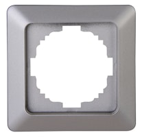 Kopp Abdeckrahmen MILANO 1-fach stahlfarben