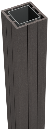 GroJa Solid Zaunelement Pfosten zum Einbetonieren 7 x 7 cm - Auslaufartikel!