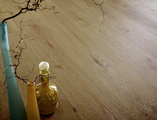 Handmuster KWG Antigua infinity extend Natureiche caramel Designvinyl Fertigfußboden mit Microfase 180x22 cm