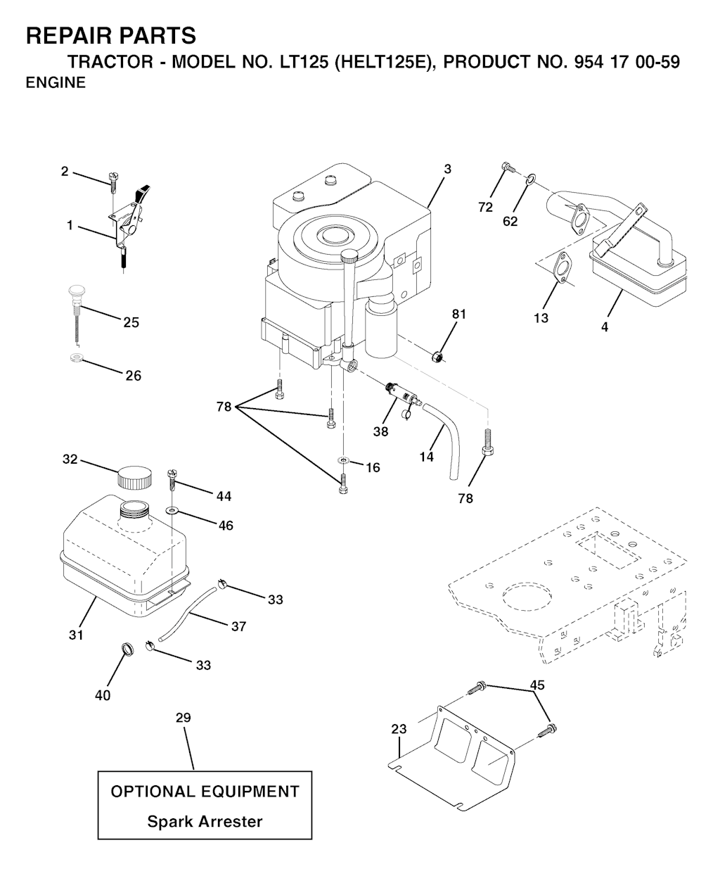 Explosionszeichnung Ersatzteile