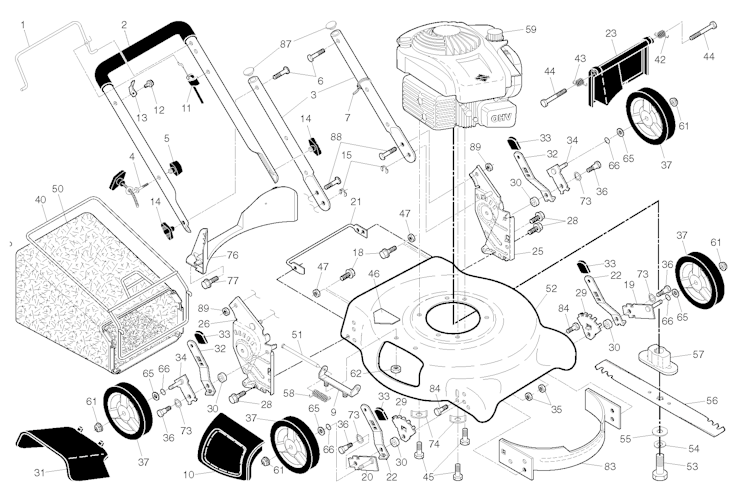 Husqvarna Rasenmäher gelegentliche Nutzung LC 153-HD, 96131003900, 2016-09