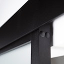 Vorschaubild Flexo Loft-Schiebetür-Komplettset schwarz mit Schiebetürbeschlag und Loft-Türblatt in Klarglas oder Milchglas