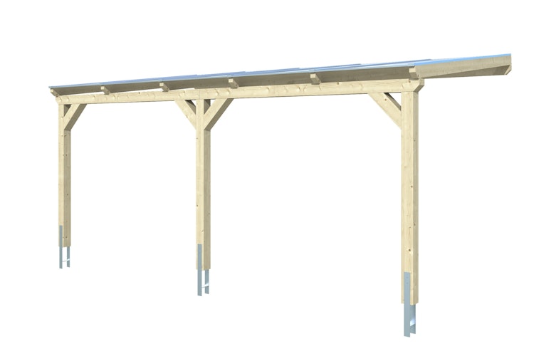 Skan Holz Wandanbau-Carport Vogtland 300 x 541 cm