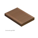 Vorschaubild OSMO Terrassendiele Thermoholz Kiefer gebürstet/geriffelt - für SenoFix 25 x 140 mm