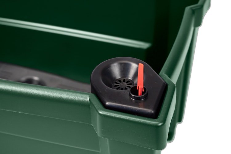 KHW Calypso Pflanzkasten auf Rollen mit Bewässerungssystem + Spalier