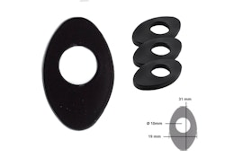 PROTECH Universal Indy Spacer für diverse KTM/MV/Husqvarna Modelle Spiegel & Blinker Schwarz für KTM 1290 Super Duke R, 390 Duke,HUSQVARNA Svartpilen 401