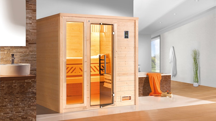 Weka Premium Massivholzsauna Bergen 2 - 45 mm