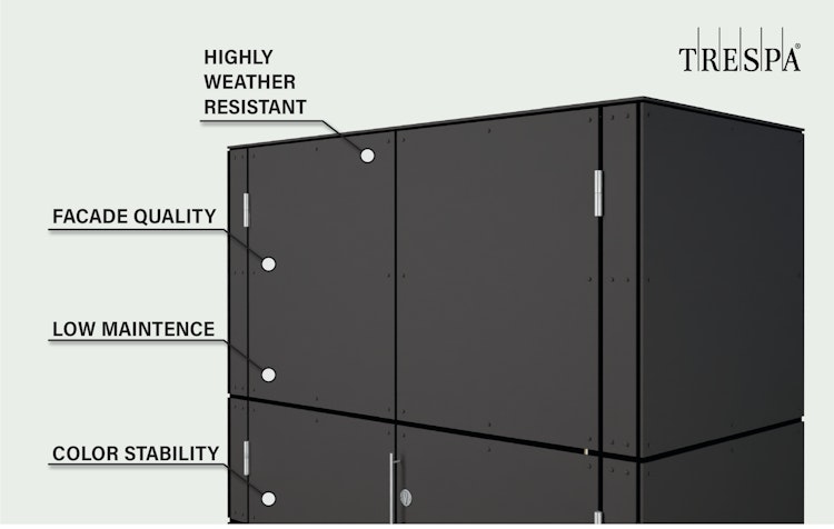 Bertilo HPL Geräteschrank Terrace High - 6 mm
