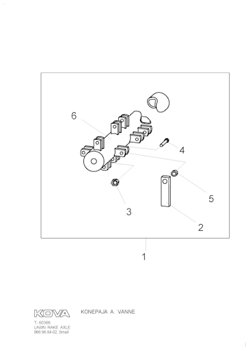 Husqvarna Zubehör für Aufsitzmäher 966968402 Vertikutierwelle für Schlegelmäher