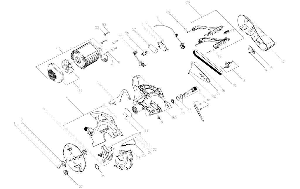 Explosionszeichnung Ersatzteile
