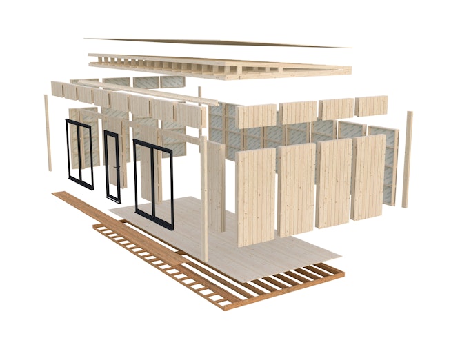 Palmako Gartenhaus Johanna 31,8 m² - 160 mm