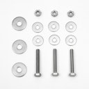 Vorschaubild BambusBASIS Montageset GABIONE für Montageschiene - 3 Schrauben, 6 Unterlegscheiben, 3 Muttern, V2A