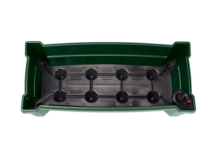 KHW Calypso Pflanzkasten auf Rollen mit Bewässerungssystem + modularem Spalier