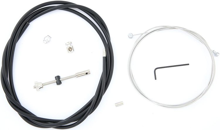 Slurf Bremszug Trommelbremse Ø 1,5 mm schwarz außen SUP SK99, Niro Innenzug, mit Teflonaußen