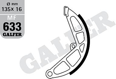 Galfer Bremsbacke MF633
