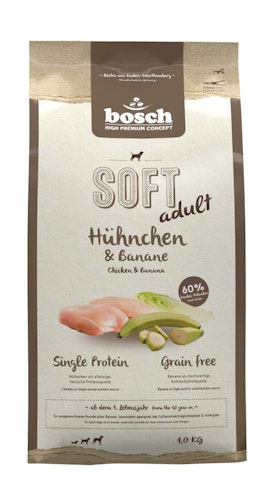 bosch SOFT adult Hühnchen & Banane Hundetrockenfutter