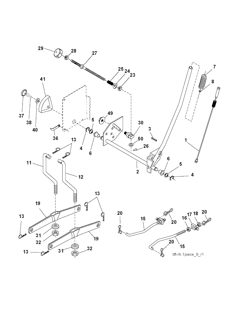 Explosionszeichnung Ersatzteile
