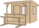 Vorschaubild Weka Gartenhaus 820 A - 20 mm