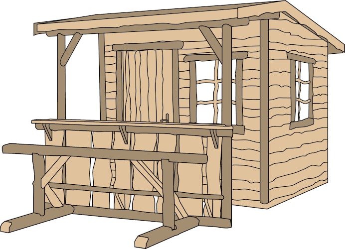 Weka Gartenhaus 820 A - 20 mm