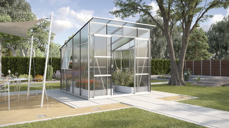 Vitavia Gewächshaus Freya 7600 inkl. 2 Seitenfenster - 7,6 m²