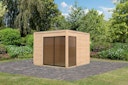 Vorschaubild Karibu Design Gartenhaus Dice 1 mit Aluminium Schiebetür - 38 mm (Homeoffice-Gartenhaus)