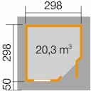 Vorschaubild Weka Designhaus 213 28 mm
