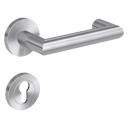 Vorschaubild Griffwerk LUCIA PROFESSIONAL Schraubtechnik FS Panik -Edelstahl matt  Rosettengarnitur geteilter Vierkant 9mm -Schraubt. -PZ -TS 38-50mm