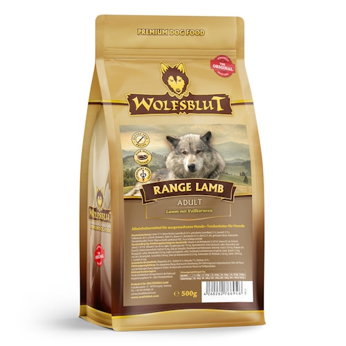 WOLFSBLUT Range Lamb Lamm mit Vollkornreis Hundetrockenfutter