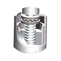 Stützrad Ø 48 mm, Stützlast 300 kg, Metallfelge