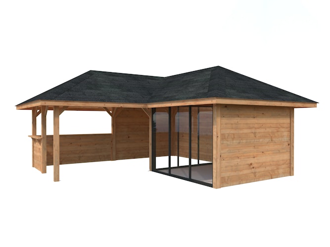 Palmako Pavillon Bianca 24,9 m² Set 209 Slide - 28 mm