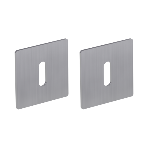 Griffwerk FRAME | DESIGN MANUFAKTUR ROSETTE -Edelstahl matt Rosettenpaar eckig -Prontofix -BB
