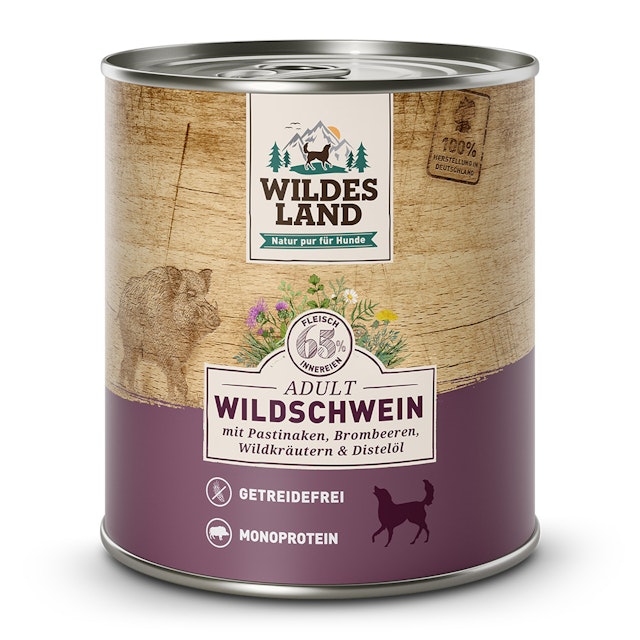 Wildes Land Hundenassfutter 800gVorschaubild