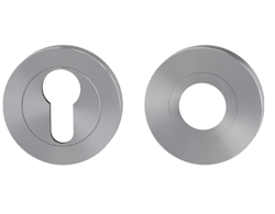 GRIFFWERK Kombi-Innen-Rosettensatz Klipptechnik rund mit Zierring Samtgrau