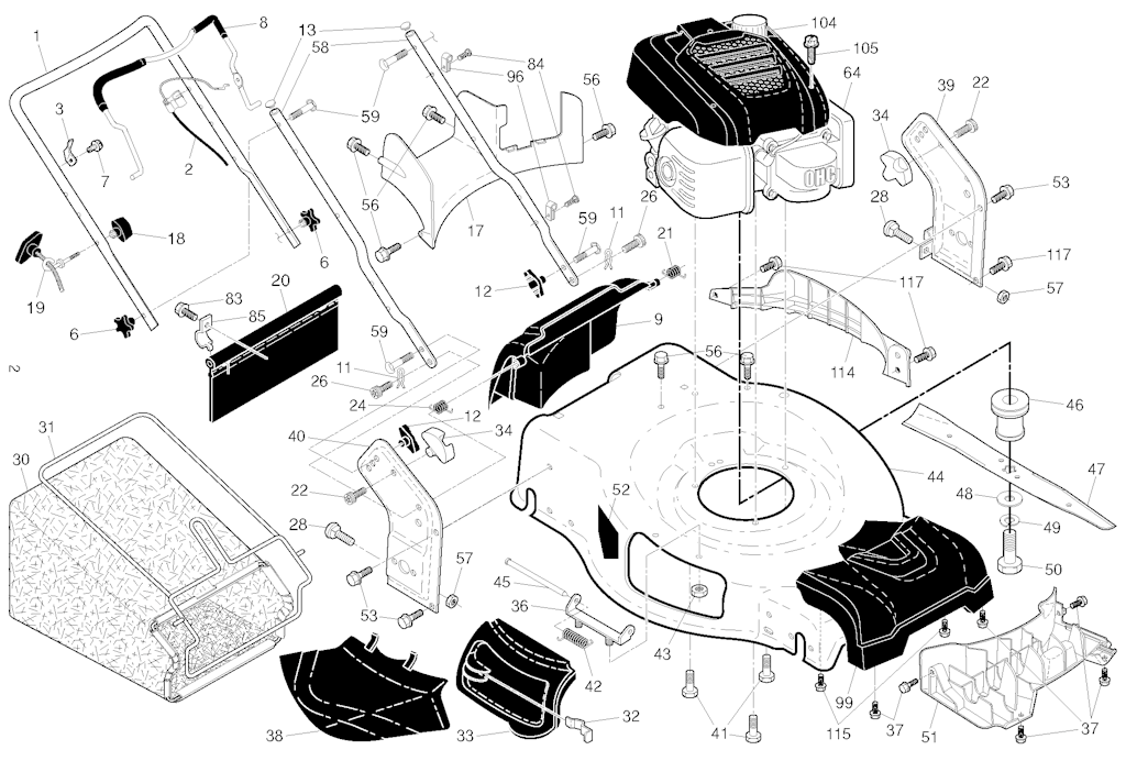 Explosionszeichnung Ersatzteile
