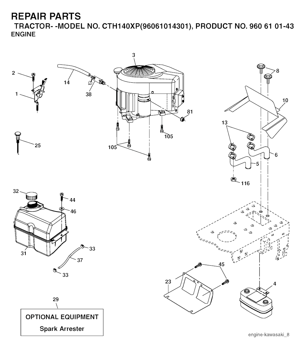 Explosionszeichnung Ersatzteile
