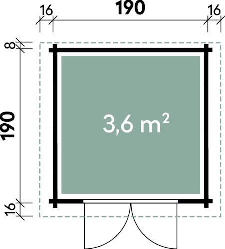 Wolff Finnhaus Gartenhaus Gerätehaus Lyon A/B - Aktionsmodell
