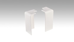 MEISTER Außenecken Fußleiste Profil 15MK/20PK/20PK Aqua (2 Stk./VPE selbstklebend)  Weiß 2001