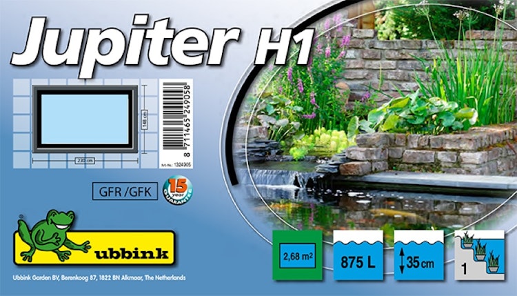 Ubbink Teichschale Fertigteich Jupiter H1 - 875 l