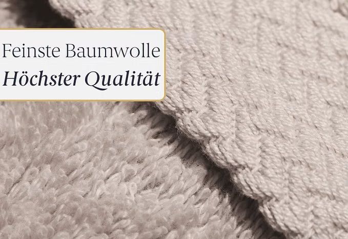 Liebenstein Handtuch Set 2 x Duschtuch 70 x 140 cm & 2 x Handtuch 50 x 100 cm - 550 g/m²