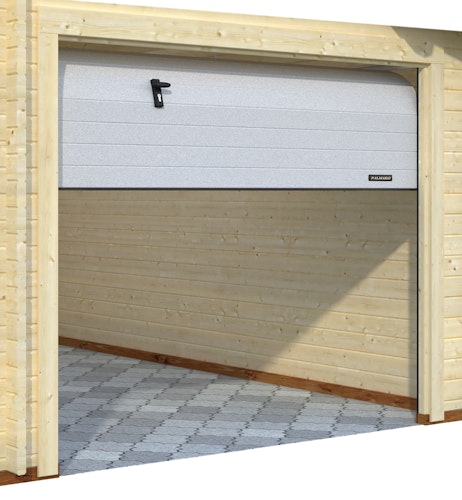 Palmako Garage Roger 21,9+5,2 m² - 44 mm - mit Sektionaltor