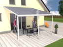 Vorschaubild Gutta Standard Terrassendachsystem Typ D/E/F weiß/anthrazit