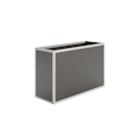 Vorschaubild KGT Aluminium Hochbeet 130 - Profile pressblank - B1,21 x T0,45 x H0,77 m - 350 l