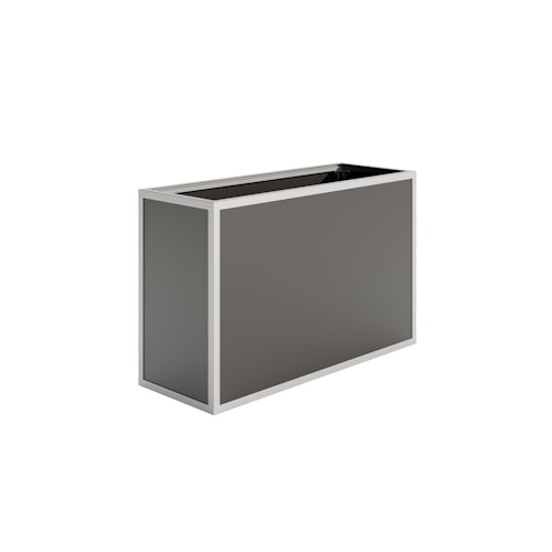 KGT Aluminium Hochbeet 130 - Profile pressblank - B1,21 x T0,45 x H0,77 m - 350 l