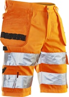 Jobman Kurze Hose Hi-Vis mit Hängetaschen 2205
