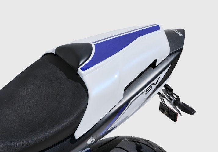 BODYSTYLE Sportsline Sitzkeil ABS Kunststoff weiß/blau für SUZUKI SV 650 