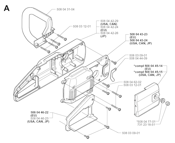 Husqvarna Motorsägen elektrisch 316 ELECTRIC, 20000600001-20030100000