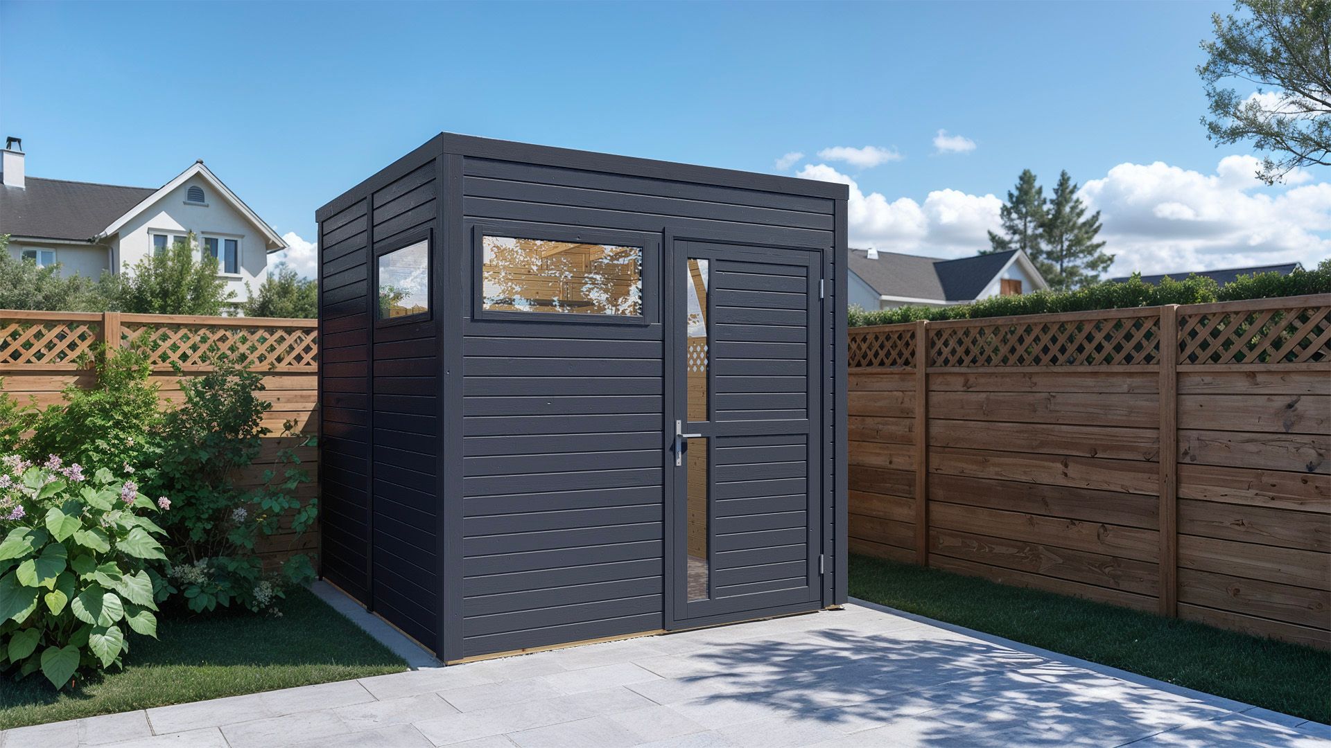 Bertilo Element-Gartenhaus Cubus 2 - 19 mm