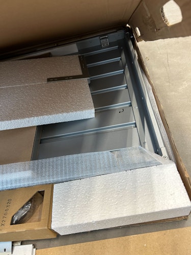 B-Ware Biohort Freizeitbox Metallbox 134 x 62 x 71 cm (Gr. 130) silber-metallic 